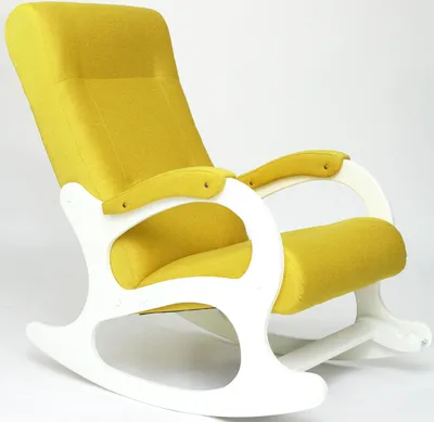 Кресло-качалка Бастион-2 арт. Bahama yellow белые ноги купить в Минске |  1MAG.BY