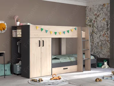 Купить Двухъярусная детская кровать \"Уютное Гнездышко\" - Двухэтажные кровати  в большом ассортименте с доставкой по СПБ