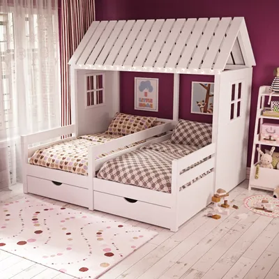 Кровать домик для детей «Тутта» купить