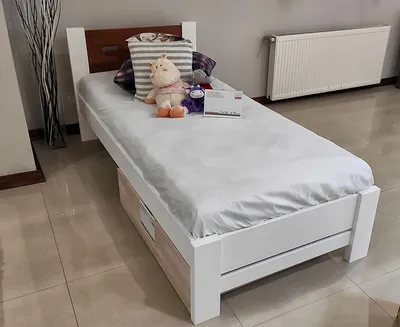 Деревянная односпальная кровать в интернет-магазине мебели klen.ua