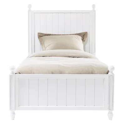 Кровать односпальная Portland, белого цвета - купить в Москве, по цене  52100 RUB в интернет-магазине Kingsby