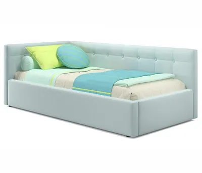 Купить односпальная кровать-тахта bonna 900 мята пастель с подъемным  механизмом | МебельСТОК