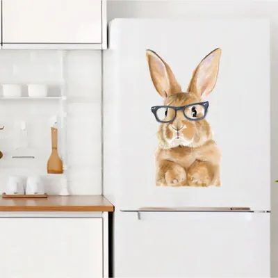 Кролик в голубых очках кролик в очках заяц в очках | Премиум векторы