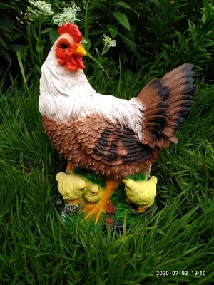Садовая фигура \"Курица с цыплятами\" большая 30х17х42см (1134671) - Купить  по цене от 1 390.00 руб. | Интернет магазин SIMA-LAND.RU