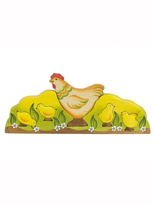 Курица и цыплята (семейка), пазл (деревянная развивающая игрушка) Сказки  дерева 11971382 купить в интернет-магазине Wildberries