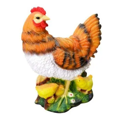 Фигура садовая Курица с цыплятами с зерном (F546) (1001690546) купить в  Москве по цене 2199 руб. в интернет-магазине Твой Дом