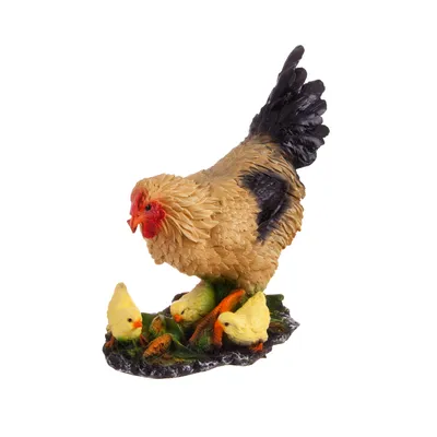 Раскраска курица с цыплятами — Все для детского сада