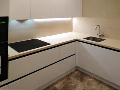 Белые угловые кухни: лучшие фото, дизайн кухонного гарнитура