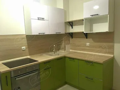 Угловая кухня Лайт на заказ от 48 770 ₽, стиль Модерн, цвет Белый, размер в  Екатеринбурге - Студия кухни Глянец