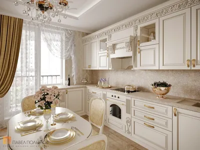 Дизайн кухни в классическом стиле - 57 фото