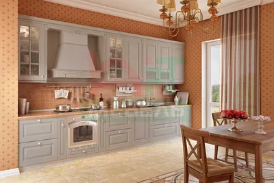 Готовые кухни в Петрозаводске. В салоне Арт-Мебель можно купить кухню серого  перламутрового цвета.