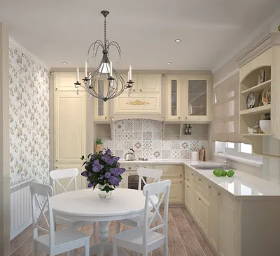 Кухни в стиле Прованс: 102 фото, 10 правил оформления дизайна в доме и  квартире