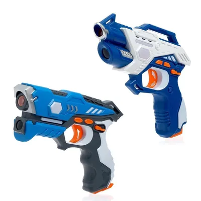 Лазертаг, бластеры для мальчиков, набор 2 пистолета LASERTAG GUN. Оружие  стреляет безопасными ИК лучами. — купить в интернет-магазине OZON с быстрой  доставкой