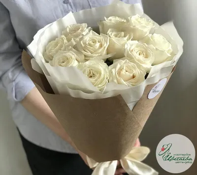 Купить Букет из 11 розовых роз (50 см) с доставкой в Омске - магазин цветов  Трава