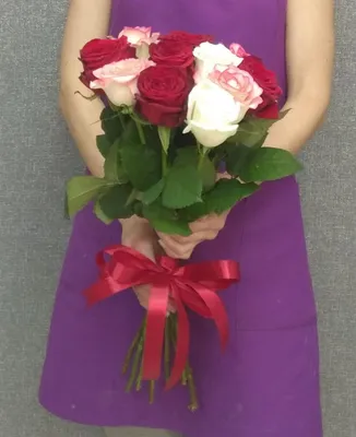 Artflower.kz | Букет из 11 красных роз 100 см - Купить с доставкой в Алматы  по лучшей цене