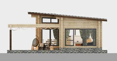 Летняя кухня \"Хонка\" | Строительство и проектирование домов и бань из  клеенного бруса