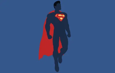 Обои минимализм, Супермен, Minimal, Superman, DC Comics, Justice League, Лига  Справедливости картинки на рабочий стол, раздел минимализм - скачать