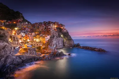 Обои море, скалы, дома, Италия, Манарола, Лигурийское побережье картинки на  рабочий стол, раздел город - скачать