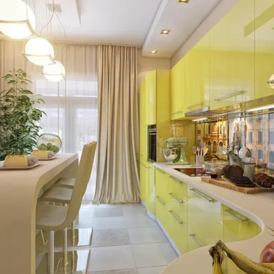 Лимонный цвет в интерьере: лимонная кухня, фото идей дизайна, сочетание с  другими цветами