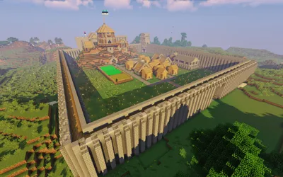 Самые невероятные постройки в Minecraft — огромные замки, города, деревни и  даже мемы