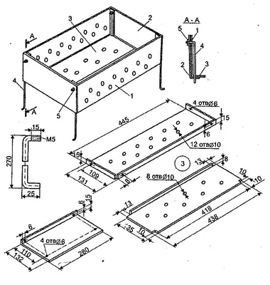 Мангалы и чертежи фото