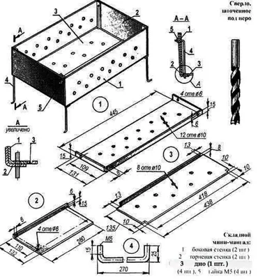 Кованые мангалы своими руками: чертежи и фотографии конструкций