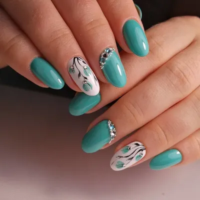 Бирюзовый маникюр: 100 ЛУЧШИХ идей на фото, сочетания, тенденции |  Turquoise nail art, Turquoise nails, Shellac nail designs