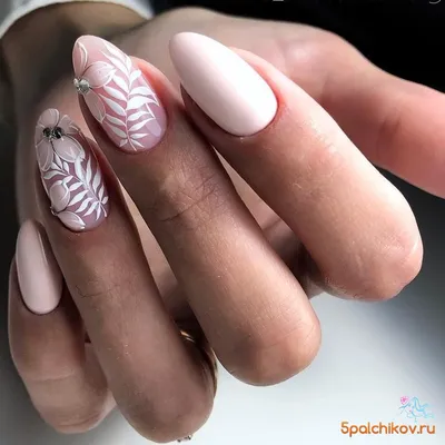 Маникюр Цветы 2023 [100 фото ] – дизайн с цветами на ногтях пошагово