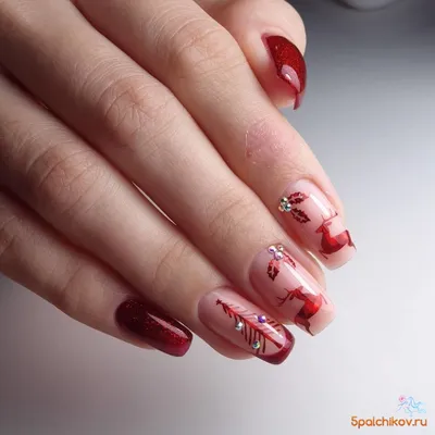 NEW Новогодний маникюр с оленем | Nailspiration.net