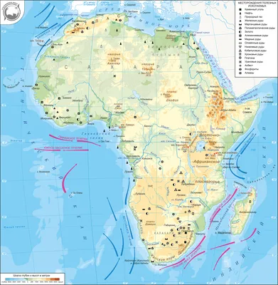 Карта Африки со странами | Политическая и физическая карта Африки