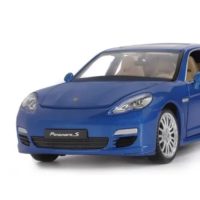 Машина \"АВТОПАНОРАМА\" Porsche Panamera S, синий, 1/24, свет, звук, в/к  24,5*12,