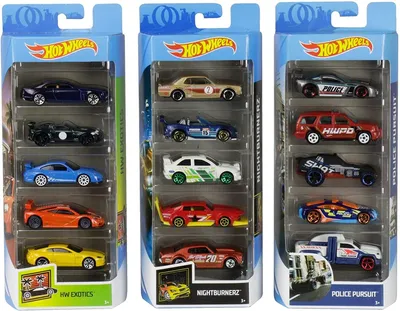 Набор из 5 машинок Хот Вилс Hot Wheels 5-Pack 1:64 Mattel FYL11: продажа,  цена в Киеве. Игрушечные машинки, самолетики, техника от \"Оригинальные  игрушки из Америки и Японии\" - 1037034075