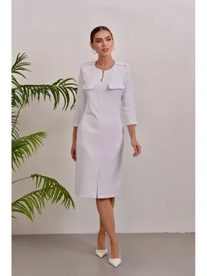 Платье женское / медицинская одежда White Whites 38376365 купить за 4 510 ₽  в интернет-магазине Wildberries