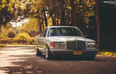 Обои Mercedes-Benz, stance, w126 картинки на рабочий стол, раздел mercedes  - скачать