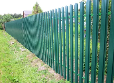 забор из металлического штакетника | ООО «ИНСАР»