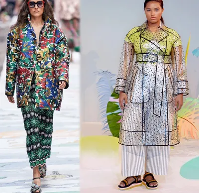 Модные тенденции для полных девушек и женщин на весну 2020 года - фото  весенней одежды для пышек с модных показов