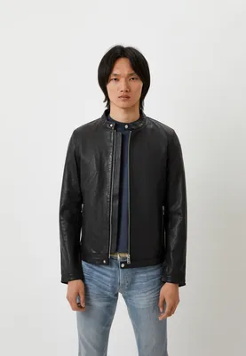 Кожаная куртка мужская Liu Jo Uomo M000P107LEATHERBIKER купить за 26800 руб.