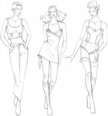 Wistaria: Учимся рисовать fashion-эскиз. Урок 15. Различные модельные позы