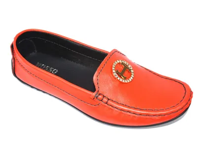 Мокасины женские кожаные купить в интернет магазине Ornella Orange by Rosso  Avangard цвет оранжевый Мандарин