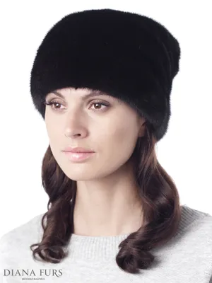 Молодежная норковая шапка, модель Бабочка Т1518 - магазин шуб Diana Furs