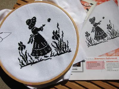 Oksana Plus Hobbies: My Hobby: Cross Stitch, Silhouettes (Мое хобби: Монохромная  вышивка)