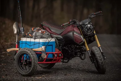 Honda Grom с коляской от Industrial Moto | IN-MOTO.RU