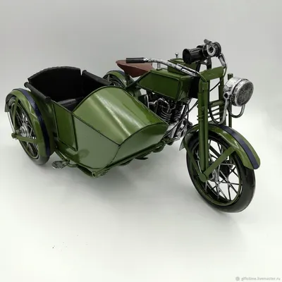 Ретро-модель военного мотоцикла с коляской для декора (М107) – купить на  Ярмарке Мастеров – HF5GJBY | Скульптуры, Обнинск