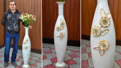 Large vase 110 cm. How to make a vase with your own hands - YouTube