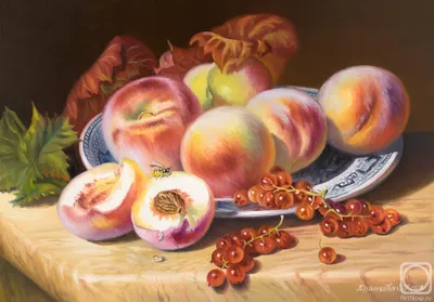 Натюрморт с фруктами» картина Храпковой Светланы маслом на холсте — купить  на ArtNow.ru