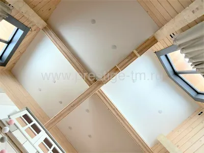 Натяжной потолок на мансарде - монтаж под ключ