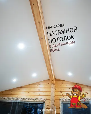 Натяжные потолки на Мансарде: цена, фото - Купить натяжные потолки на  мансарду в Москве - Мастер Бобр