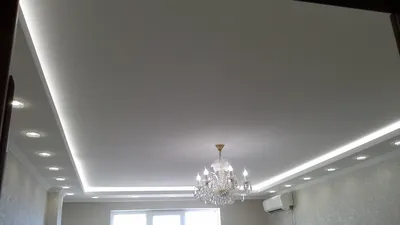 Тканевый натяжной потолок с подсветкой | Румсилинг