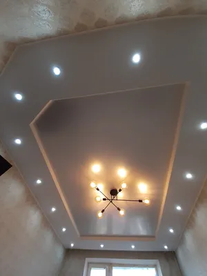 Натяжной потолок в гостиной | Wall lights, Decor, Home decor