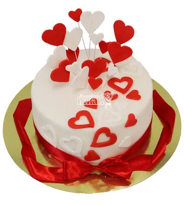 Небольшой свадебный торт №2383 купить по выгодной цене с доставкой по  Москве. Интернет-магазин Московский Пекарь